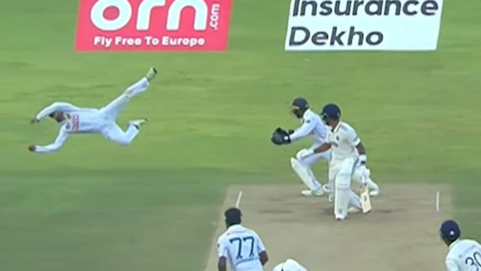 Watch: Sri Lanka Captain Grabs One-Handed Stunner To Dismiss Dhruv Jurel, Leaves Fans Awestruck