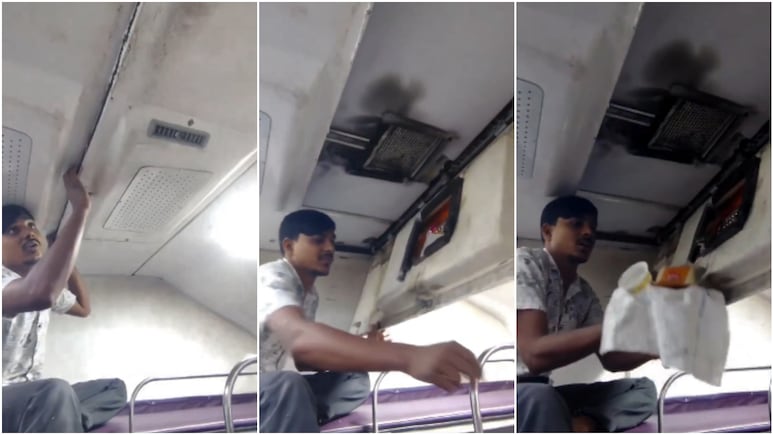 92 सालों में भी नहीं बदली इंडियन्स की आदत, भारतीय ट्रेनों के AC डक्ट में आज भी डालते हैं कचरा; वीडियो वायरल