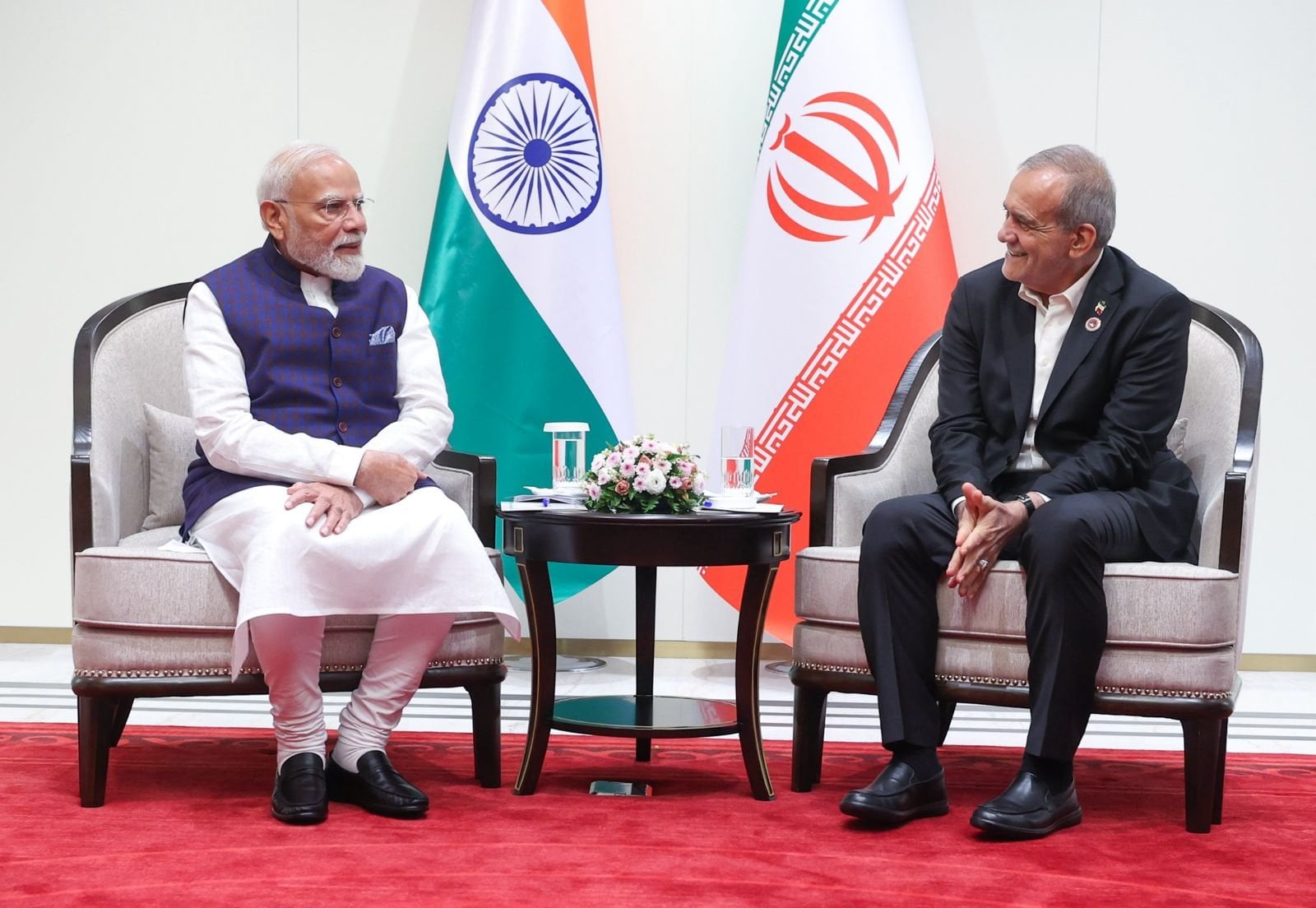 Iran's President asked PM Modi to use India's extensive contacts to steer parties away from conflict at SCO summit; Pezeshkian urged dialogue over war