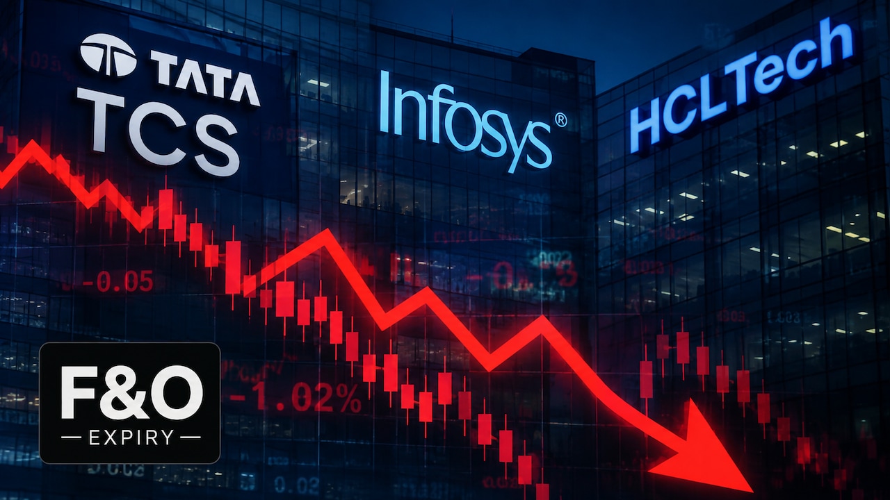 TCS, Infosys, HCLTech Fall As Traders Cut F&O Positions In IT Stocks Ahead Of Expiry