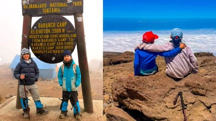 Boy, 9, Girl, 10, Become Youngest From Uttarakhand To Scale Mount Kilimanjaro