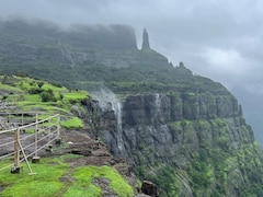This Ancient Indian Mountain Pass Hides A Waterfall That Appears To Flow Upwards