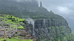 This Ancient Indian Mountain Pass Hides A Waterfall That Appears To Flow Upwards
