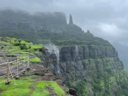 This Ancient Indian Mountain Pass Hides A Waterfall That Appears To Flow Upwards