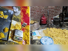 सोन पापड़ी में पिस्ता नहीं, हरे रंग से रंगी हुई मूंगफली; फैक्ट्री में चल रहा गजब का खेल