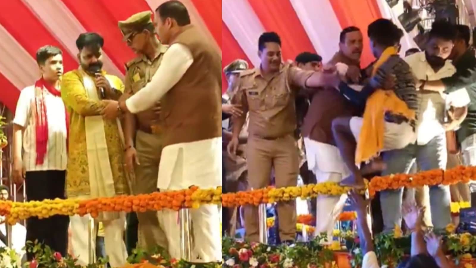 Pawan Singh Calls Fan Back After Security Removes Him at UP Event