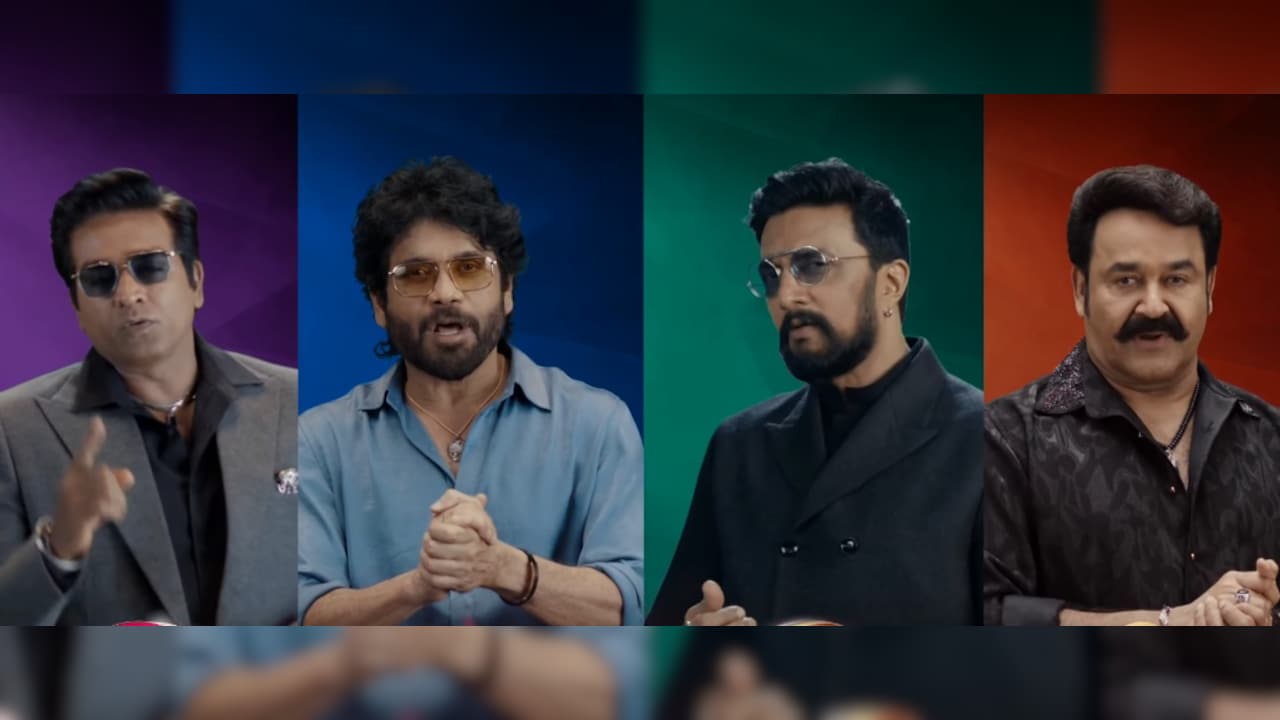  बिग बॉस के प्रीमियर में दिखे 4 सुपरस्टार होस्ट,  विजय, नागार्जुन, किच्चा सुदीप से लेकर मोहनलाल तक, हंसी- मजाक से प्रोमो को बनाया खास  