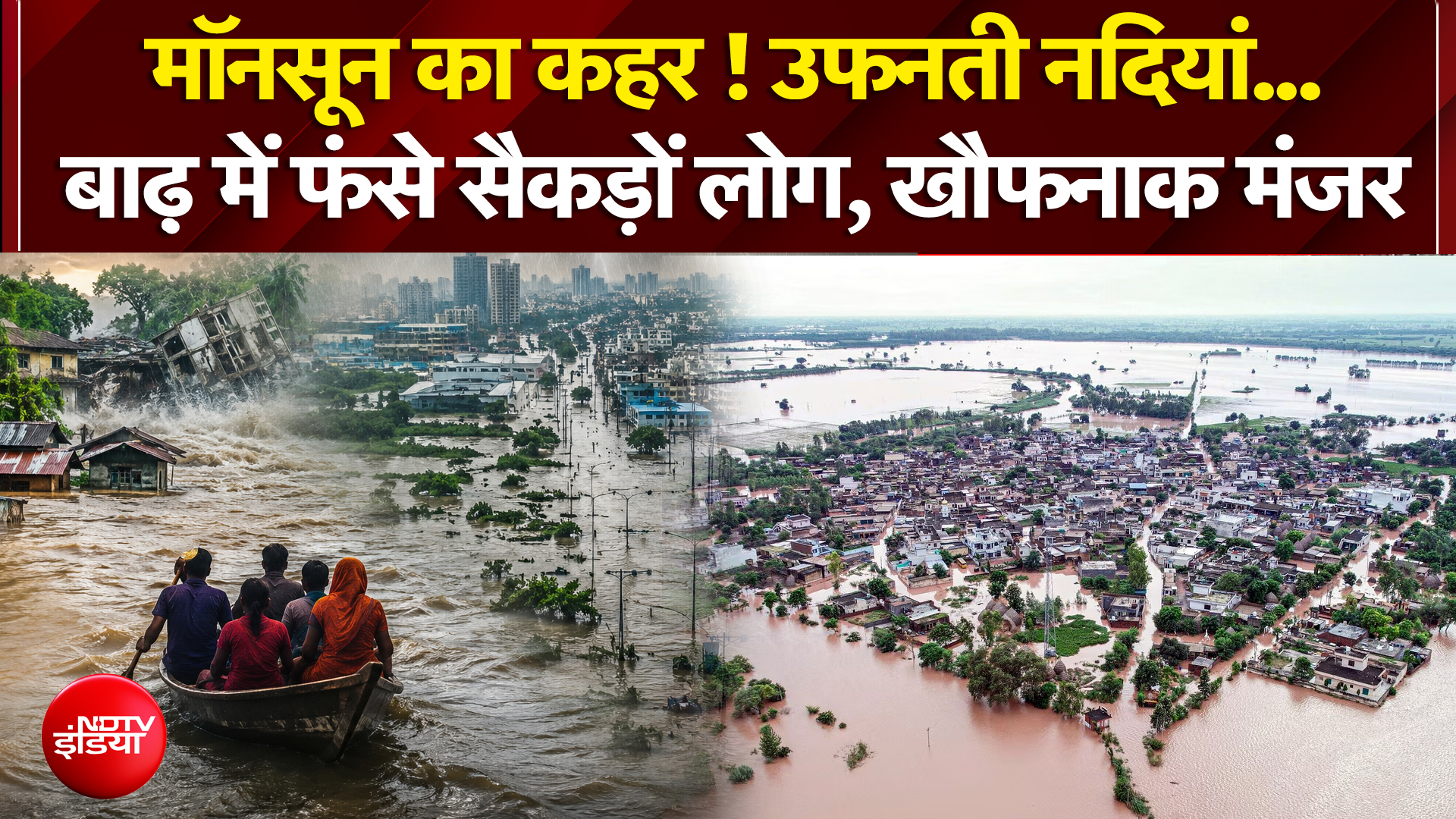 Monsoon 2026 | बाढ़-बारिश का कहर, लोगों का जीवन अस्त-व्यस्त!