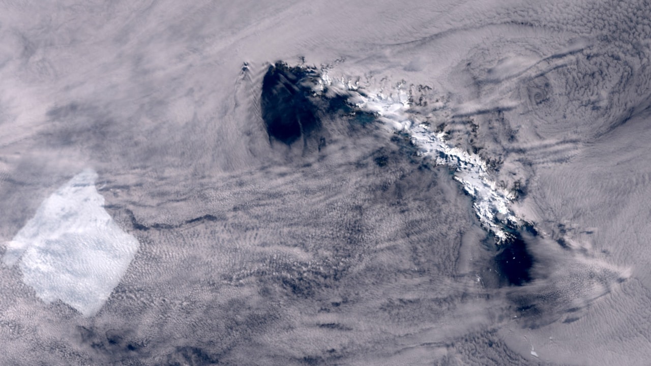 Satellite image shows A23A Iceberg getting closer to the South Georgia Island in the Weddell Sea in Antarctica on February 24, 2025 Satellite image shows A23A Iceberg getting closer to the South Georgia Island in the Weddell Sea in Antarctica on February 24, 2025