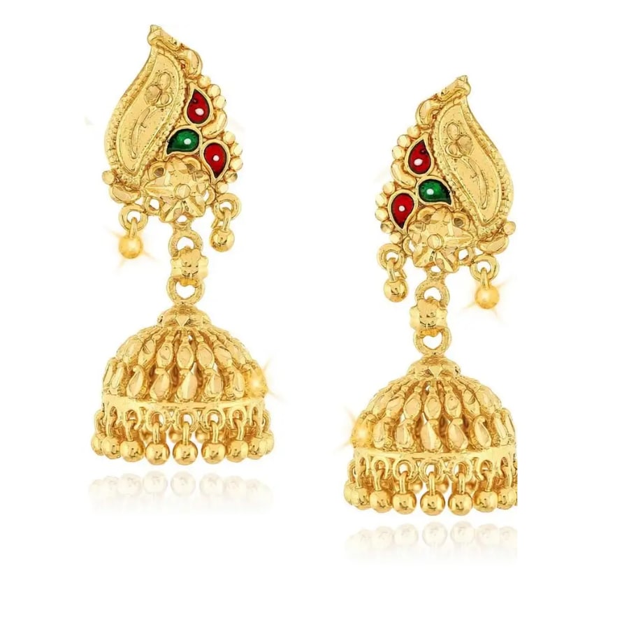 Click here to buy: VIGHNAHARTA Traditional 1gm Gold Plated Jhumka Alloy Jhumki Earring Click here to buy: VIGHNAHARTA Traditional 1gm Gold Plated Jhumka Alloy Jhumki Earring