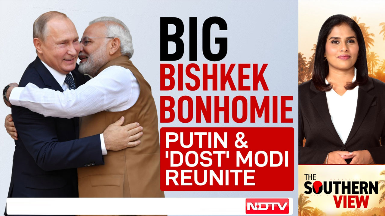 PM Modi Meets Putin In Bishkek, Calls For End To Wars