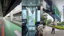 Inside Japan's Suspended Monorail That Looks Like It's Running Upside Down