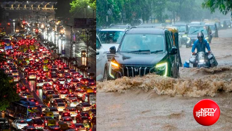 दिल्ली-NCR में मूसलाधार बारिश; सड़कें बनीं तालाब, लंबे ट्रैफिक जाम से गाजियाबाद और फरीदाबाद के लोग परेशान