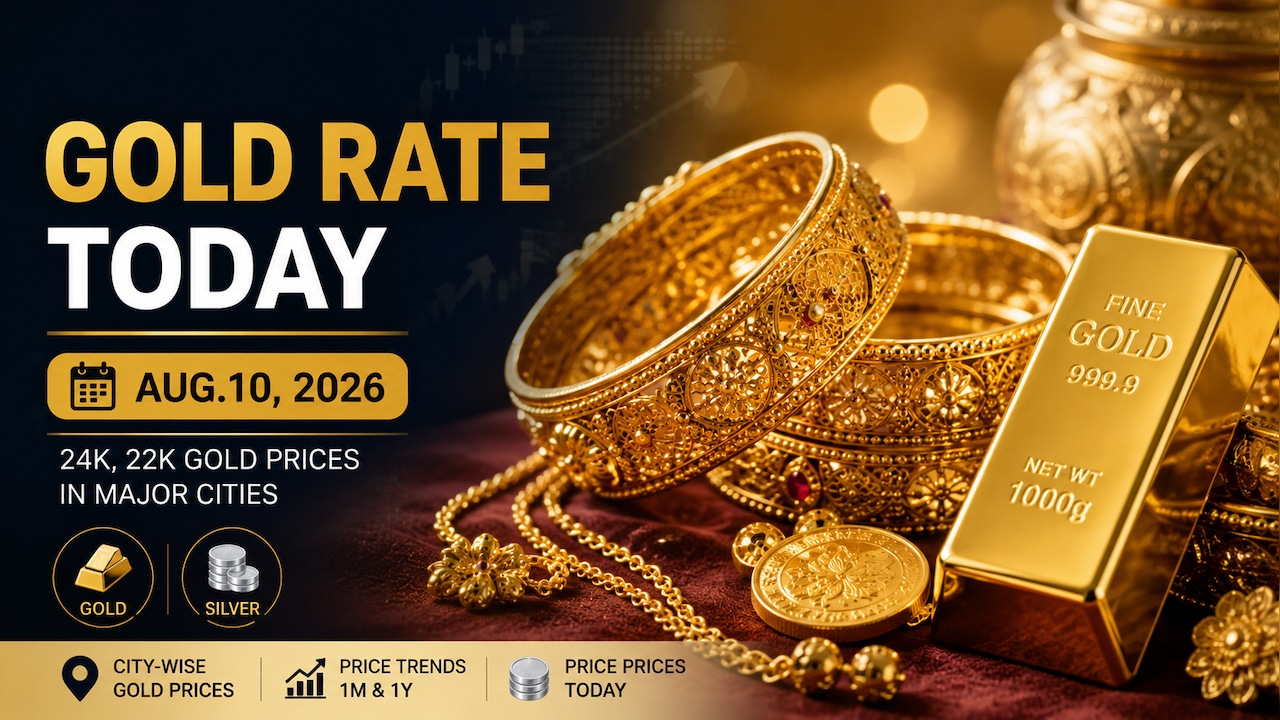 Gold Rate Today: Check 24K, 22K Gold Prices In Mumbai, Delhi, Chennai, Kolkata, Bengaluru On August 10