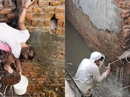 400 Noida Families Don't Have Water. Children Scrape Leaked Pipe For Drops