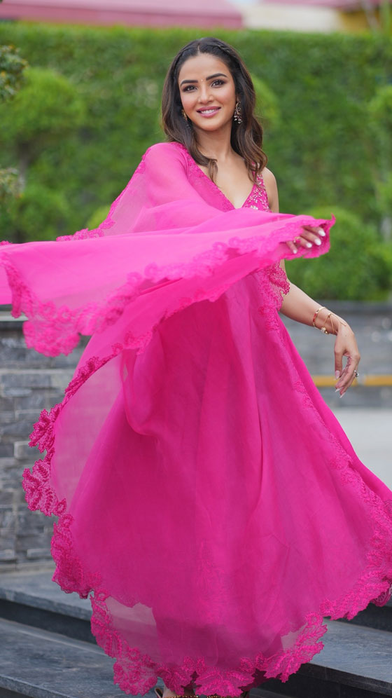 Jasmine Bhasin's Pink Ethnic Look Steals Hearts