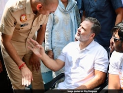 Rahul Gandhi, With Pellet Victim, Sits Outside Senior Cop's Office Over FIR