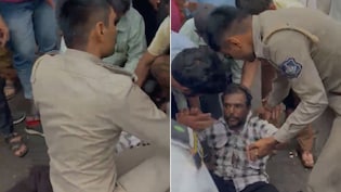 Video: Surat Traffic Policeman Saves Elderly Man's Life With Timely CPR