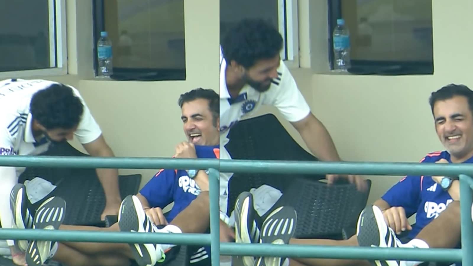Gautam Gambhir Reacts to Ravindra Jadeja Imitating Kuldeep Yadav’s Bowling