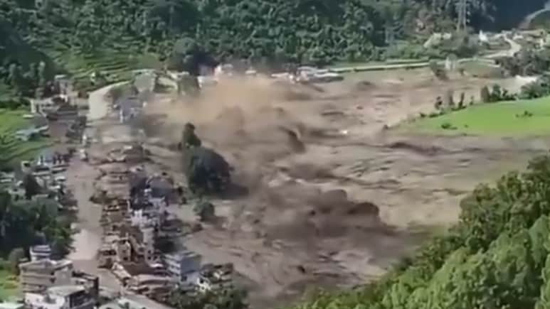 Video: Entire Riverside Settlement Washed Away In Seconds In Nepal