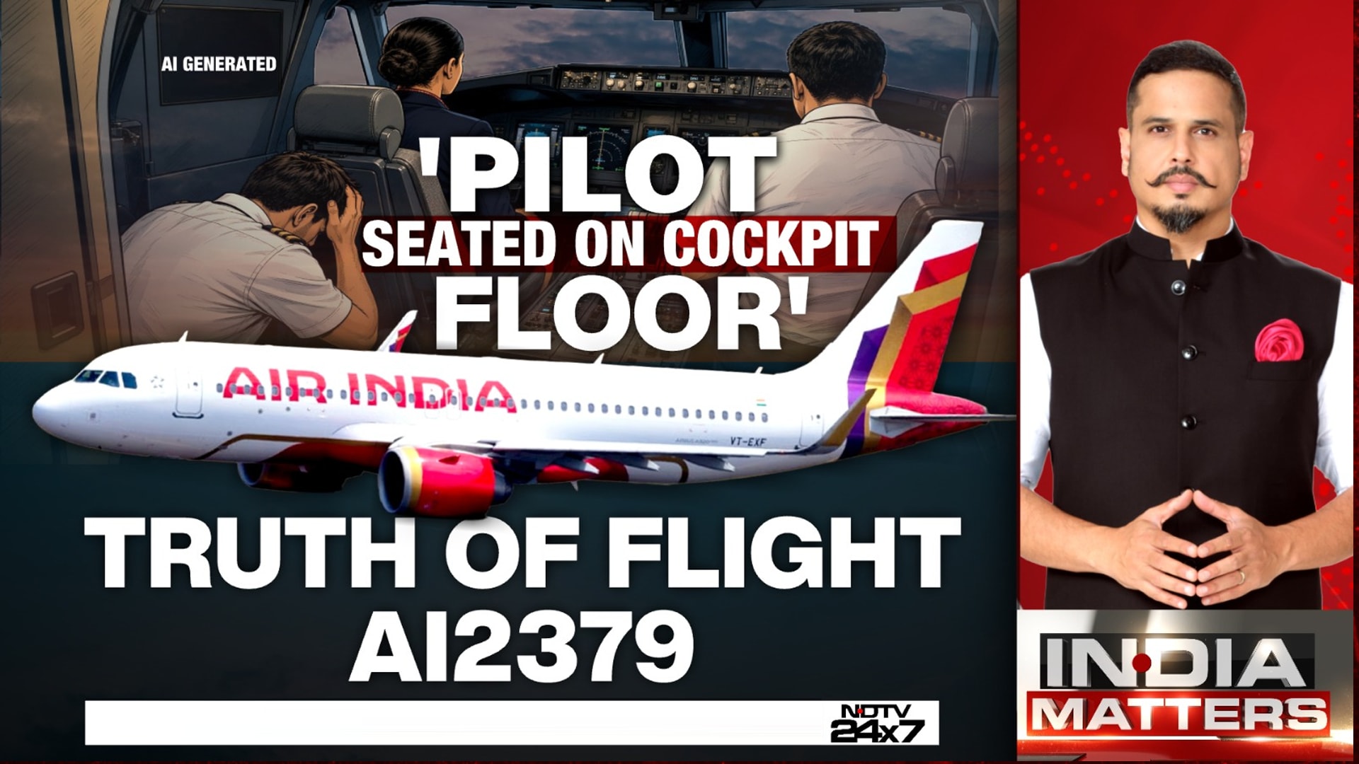 'Pilot Seated On Cockpit Floor': Truth Of Flight AI2379