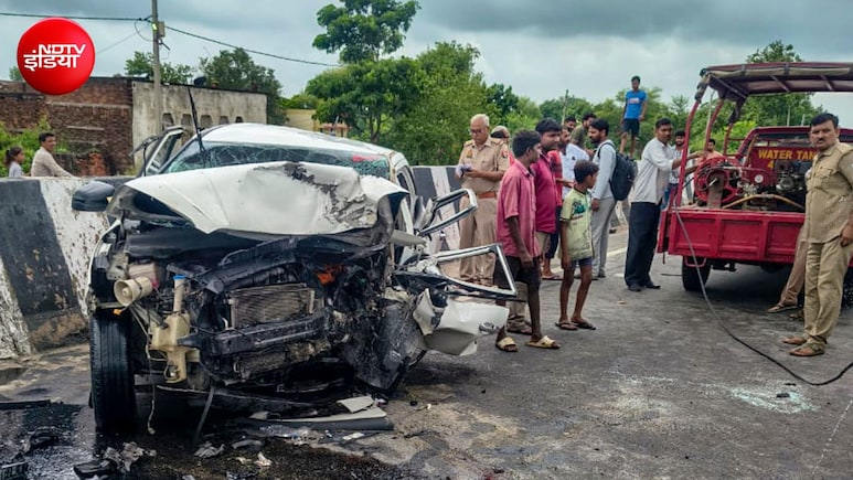 अतीक के बेटे की कार के उड़े परखच्चे, वीडियो में दिखा कितना भयानक था हादसा, चश्मदीद बोला- कार हवा में उछली और...