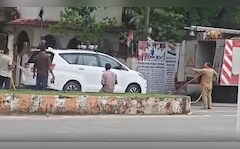Video: Fire Brigade Washing BJP MLA's Innova Triggers Row In Madhya Pradesh