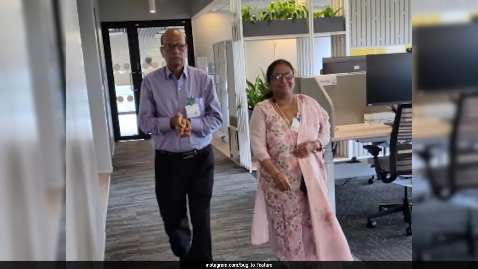 Google Employee Shares Video of Parents Visiting Bengaluru Office