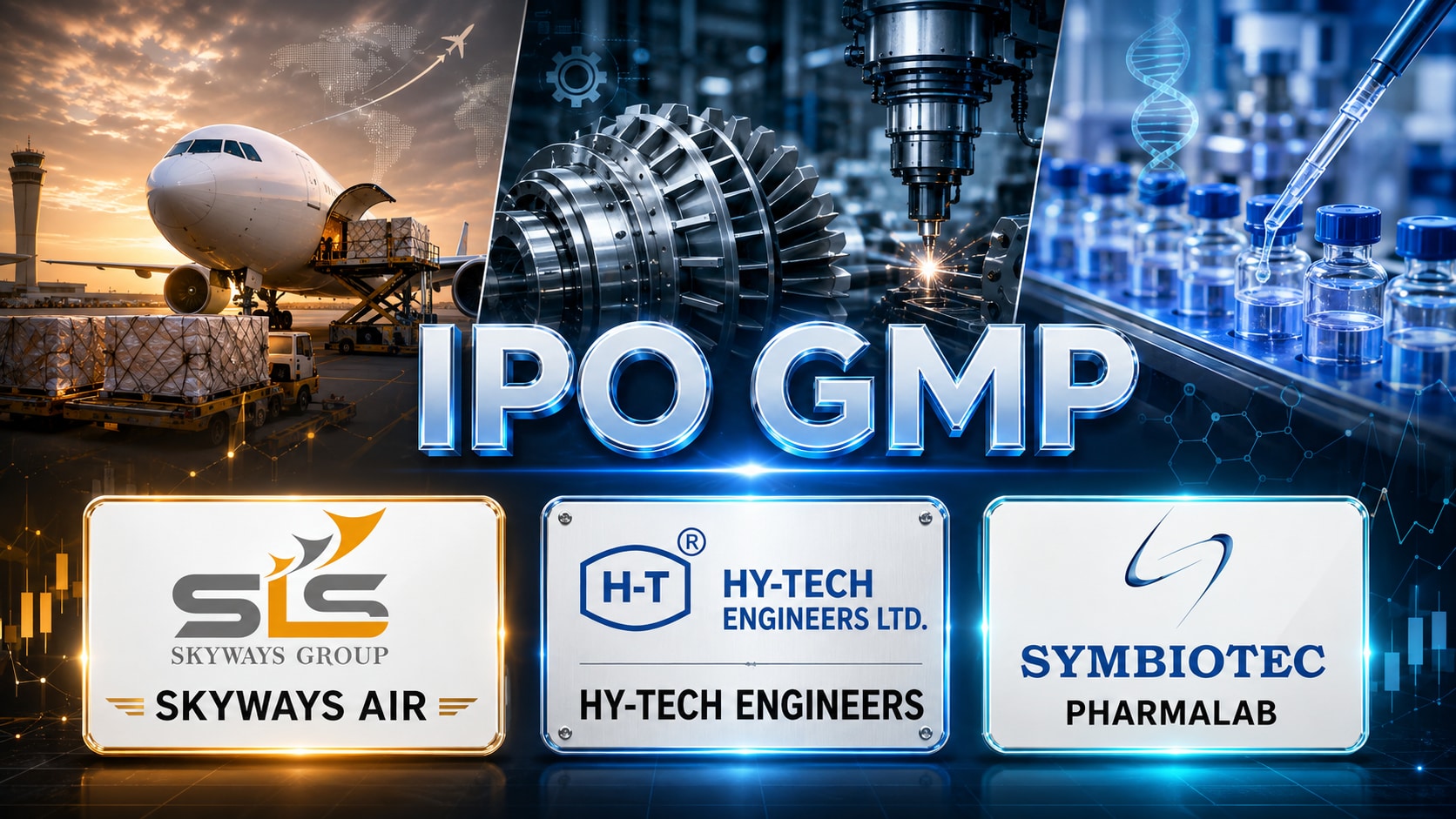 IPO GMP Today: Hy-Tech Engineers vs Symbiotec vs Skyways-Which Signals Better Listing Gain