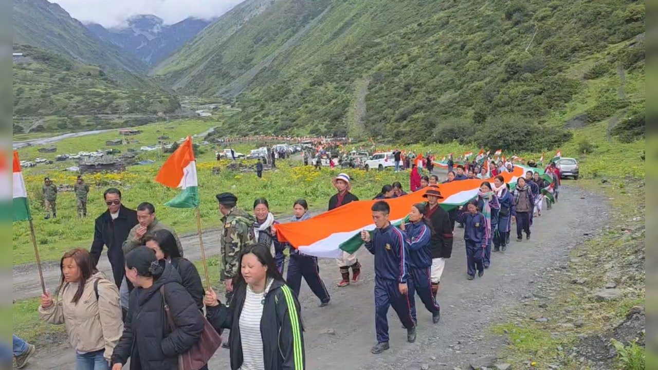 Tricolour Flies High Near LAC As Arunachal Villages Hold Tiranga Yatra
