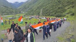 Tricolour Flies High Near LAC As Arunachal Villages Hold Tiranga Yatra