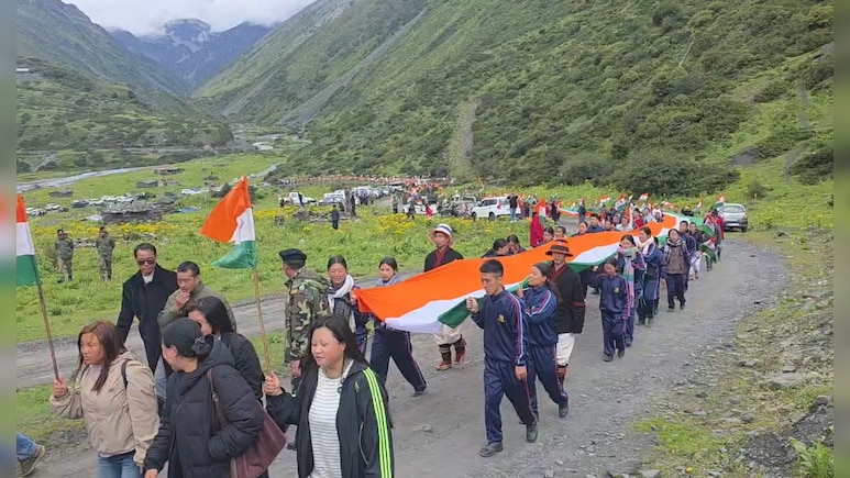 Tricolour Flies High Near LAC As Arunachal Villages Hold Tiranga Yatra