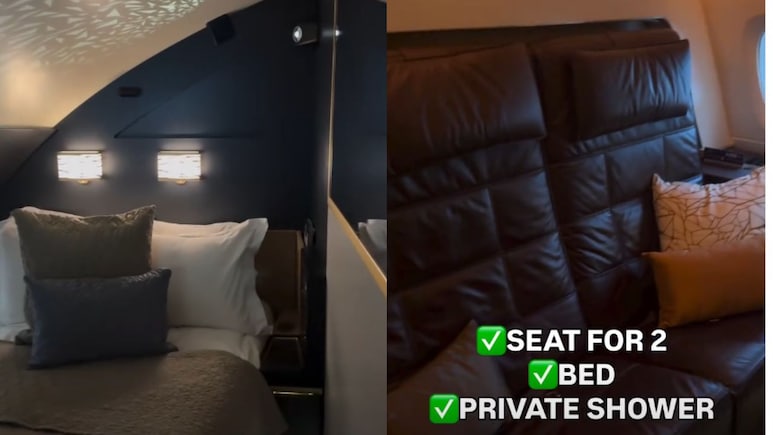 Etihad's Luxury 3-Room Suite In The Sky Comes With A Double Bed And A Private Shower