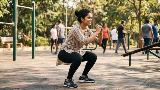 Push-ups and squats are both excellent compound exercises