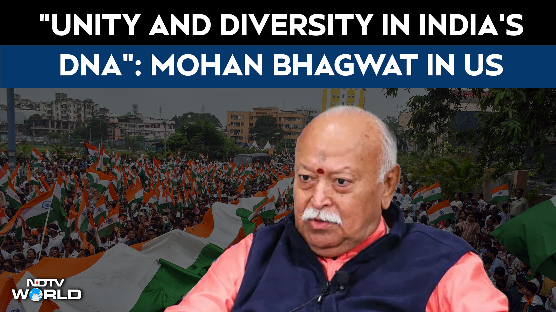 RSS Chief Mohan Bhagwat At New York Event: "Unity And Diversity In India's DNA"