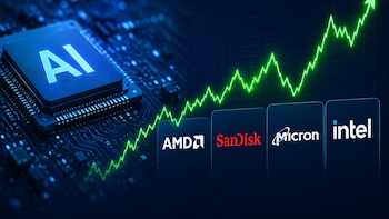 AI Chip Whipsaw: AMD, SanDisk, Micron, Intel Shares Jump Up To 8% As Volatility Continues
