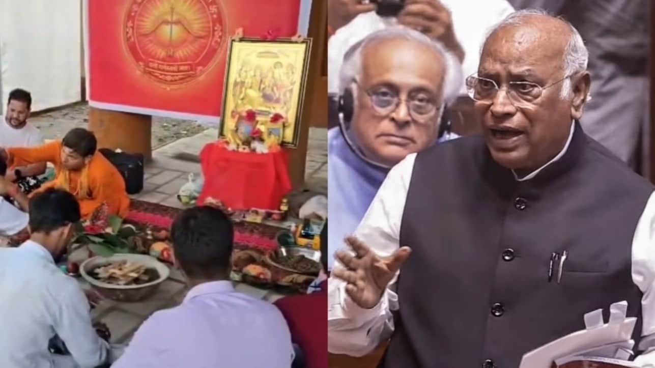 Kharge Condemns ‘Purification’ Ceremony at Rally Venue in Haldwani