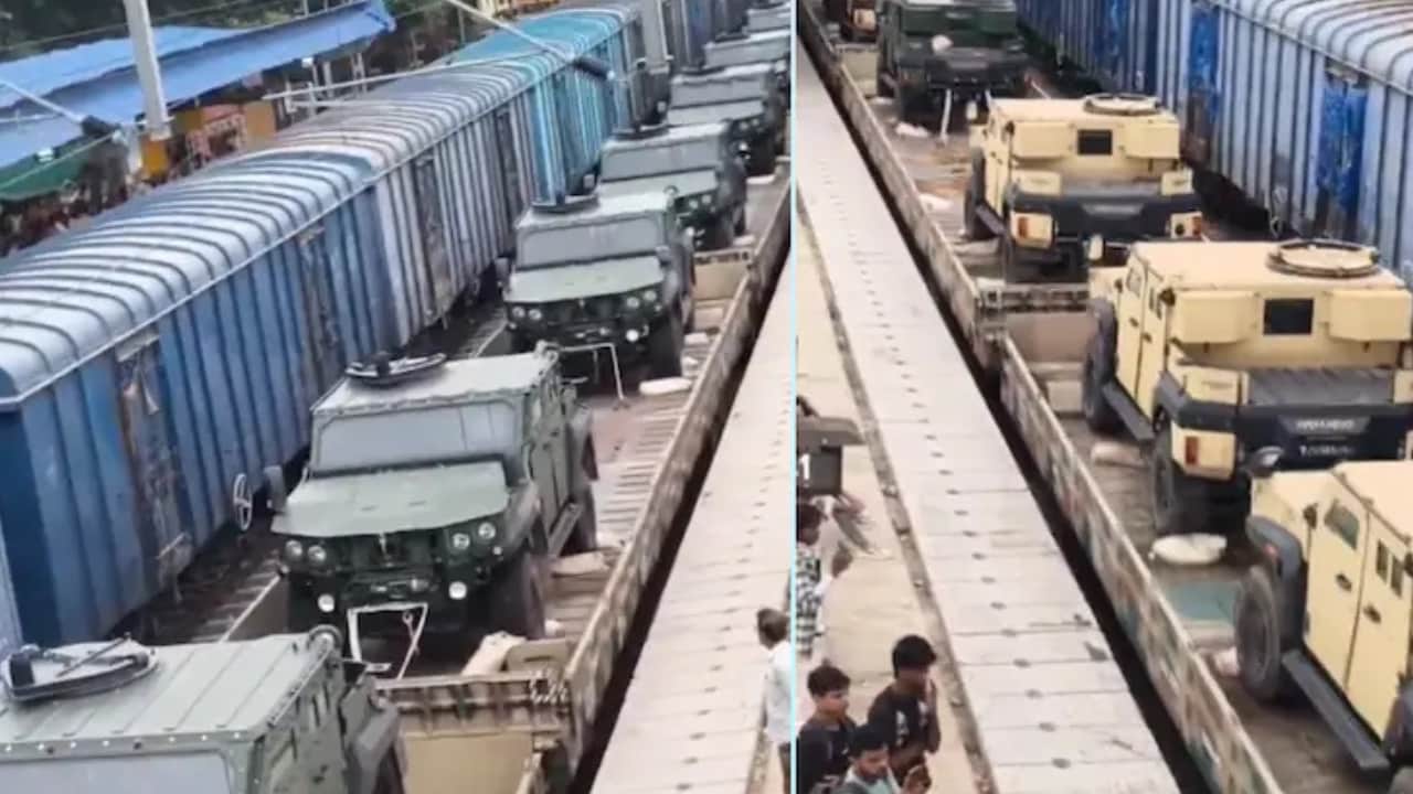 ट्रेन से भारतीय सेना के लिए रवाना हुआ के 'बाहुबली' ट्रकों का काफिला, आनंद महिंद्रा ने शेयर किया वीडियो
