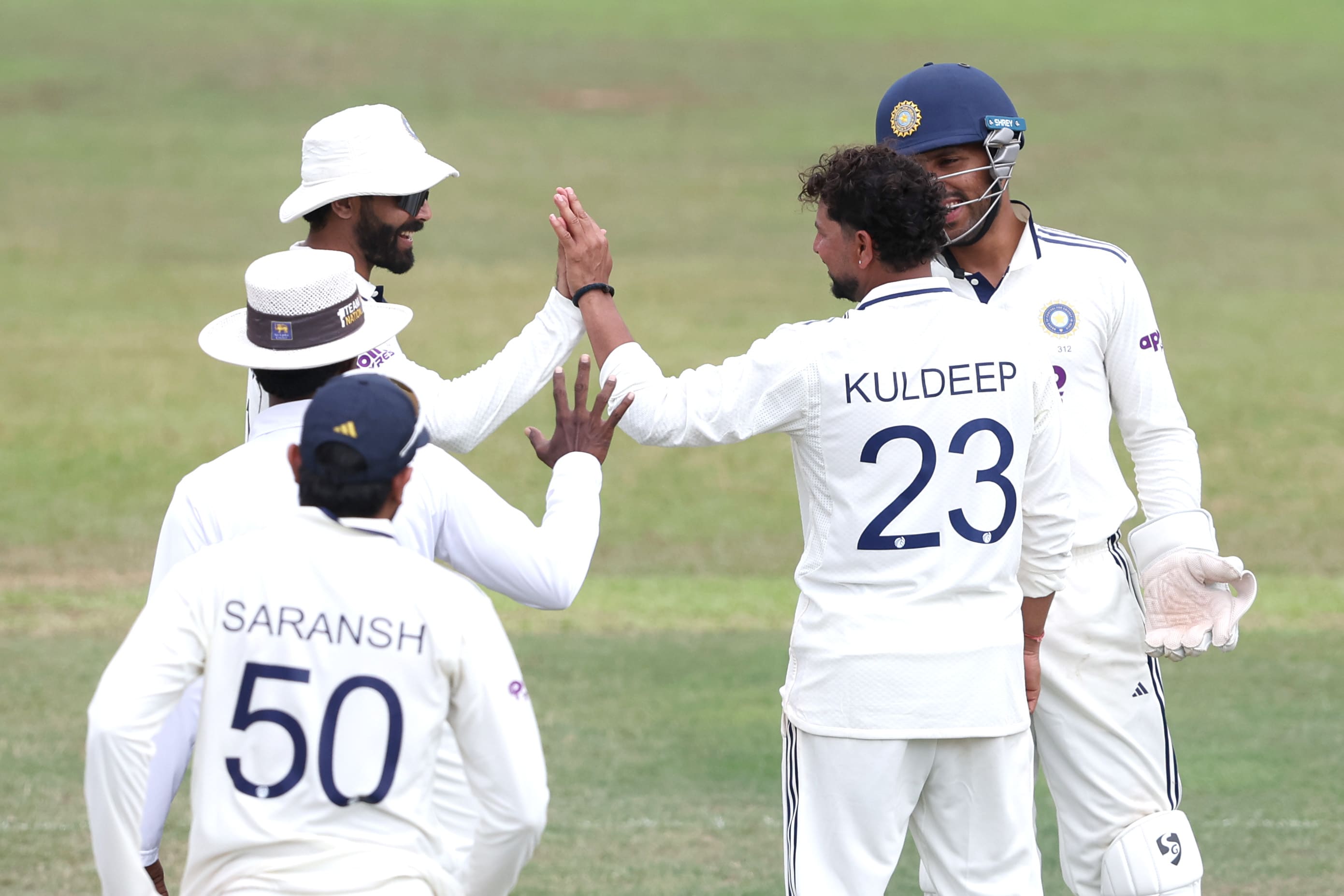 IND vs SL XI: Kuldeep, Jadeja, Suthar Help India Fight Back; SLXI End 363/8