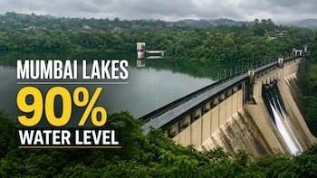 Water Level In Mumbai Lakes Cross 90% Again After Heavy Rain; IMD Forecasts More Showers This Week