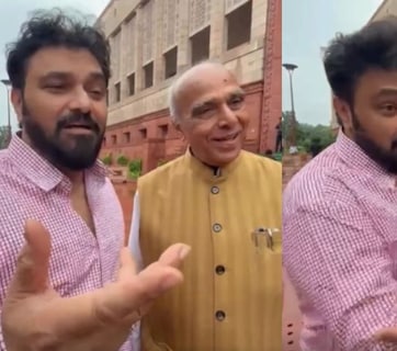 दिल्ली के मानसून में TMC सांसद बाबुल सुप्रियो को याद आए किशोर दा, BJP सांसद जगदंबिका पाल को सुनाया ये गाना