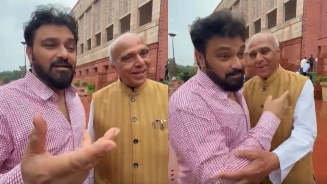दिल्ली के मानसून में TMC सांसद बाबुल सुप्रियो को याद आए किशोर दा, BJP सांसद जगदंबिका पाल को सुनाया ये गाना
