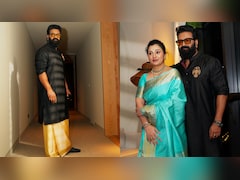 Decoding Rishab Shetty's IIFM Look: Black Kurta With Gandaberunda Motif And Silk Dhoti