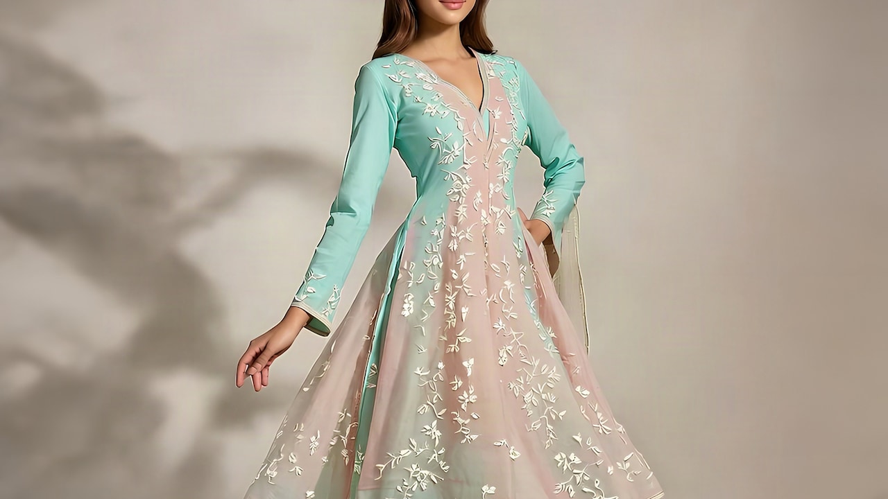 Turn your glam on with these lightweight Anarkali suit sets