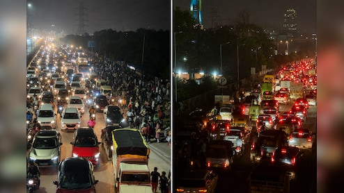 Huge Jam On Delhi-Meerut Expressway As Raksha Bandhan Rush Chokes Traffic
