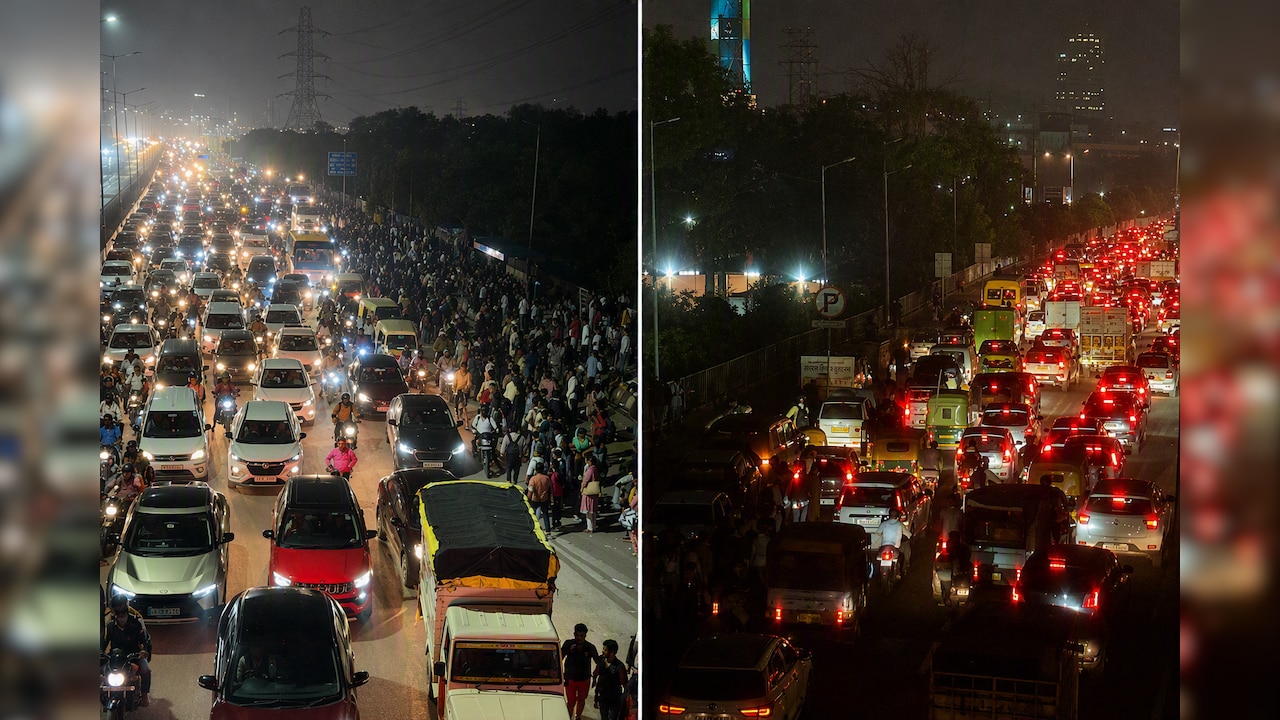 Huge Jam On Delhi-Meerut Expressway As Raksha Bandhan Rush Chokes Traffic