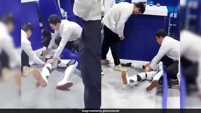 Robot Malfunctions And Suffers 'Seizure' At China Conference, Operators Struggle to Stop It