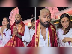 नए लुक में तिरुपति बालाजी के दर्शन करने पहुंचे हार्दिक पंड्या, गर्लफ्रेंड माहिका शर्मा संग ऐसे आए नजर
