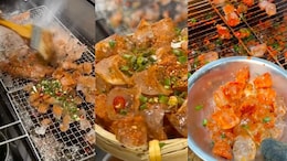 "Challenging Science" : China's Grilled Ice Cubes Street Snack Leaves Internet Confused