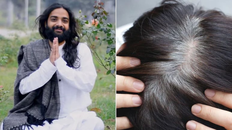 बिना मेहंदी और डाई के सफेद बालों को काला कैसे करें? नित्यानन्दम श्री ने इस हरी चीज को बताया असरदार